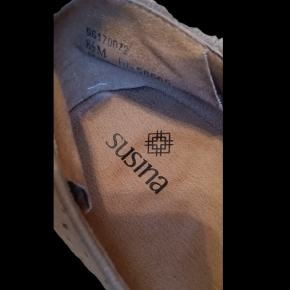 Susina Tan Suede Loafers - Picture 6 of 7